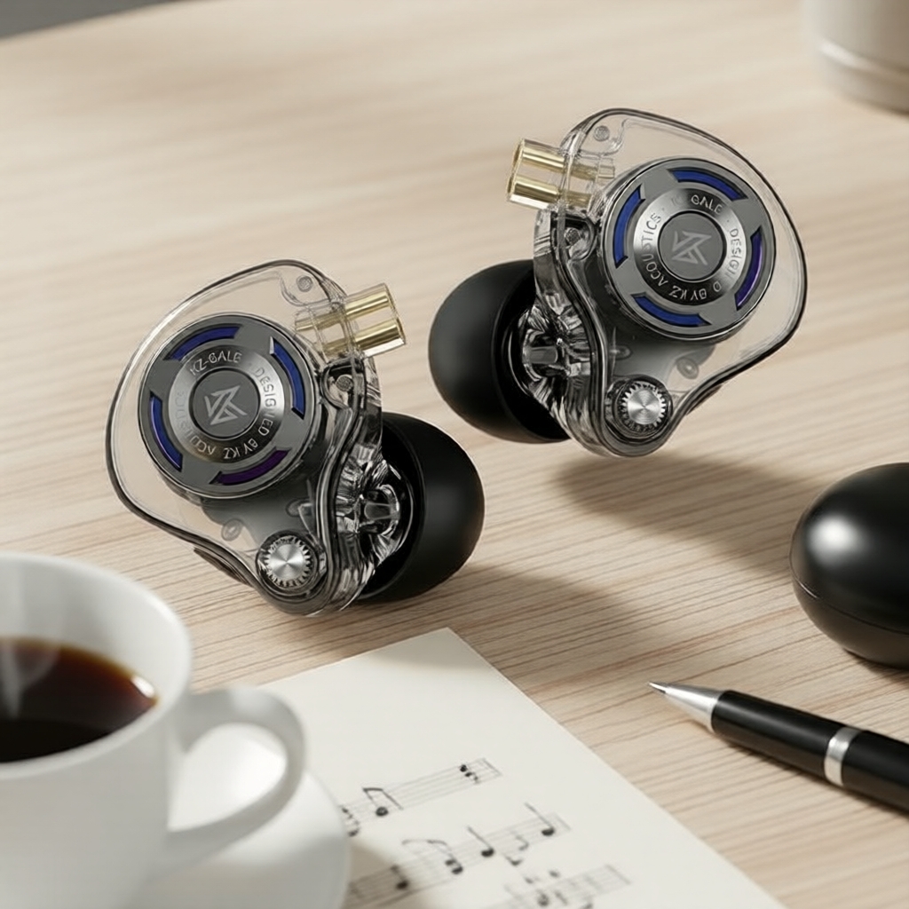 Tai nghe chơi game KZ Gale HiFi EarBuds, âm bass sâu, thiết kế vừa vặn thoải mái, có dây, in-ear mon