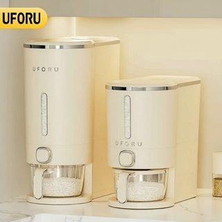 Thùng đựng gạo thông minh uforu nút ấn lấy gạo tự động chất liệu nhựa ABS cao cấp dung tích 5kg 10kg - UF480