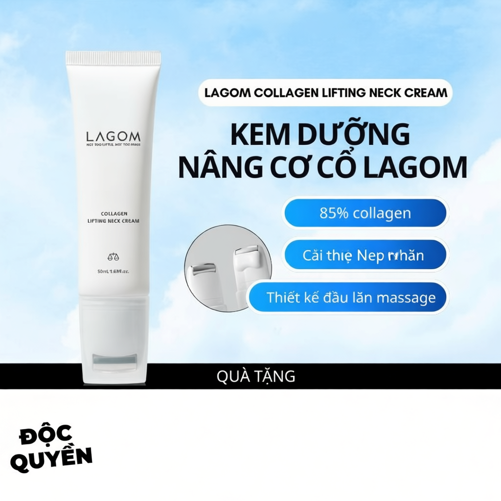 Kem dưỡng nâng cơ da cổ Lagom Collagen Lifting Neck Cream 50ml
