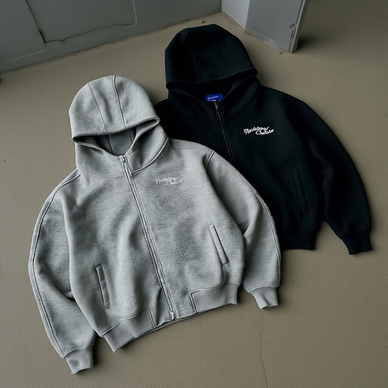 Áo Khoác Hoodie Zip Form Boxy NOCTURNAL Culture Zipper Boxy Hoodie Nam Nữ Unisex Local Brand