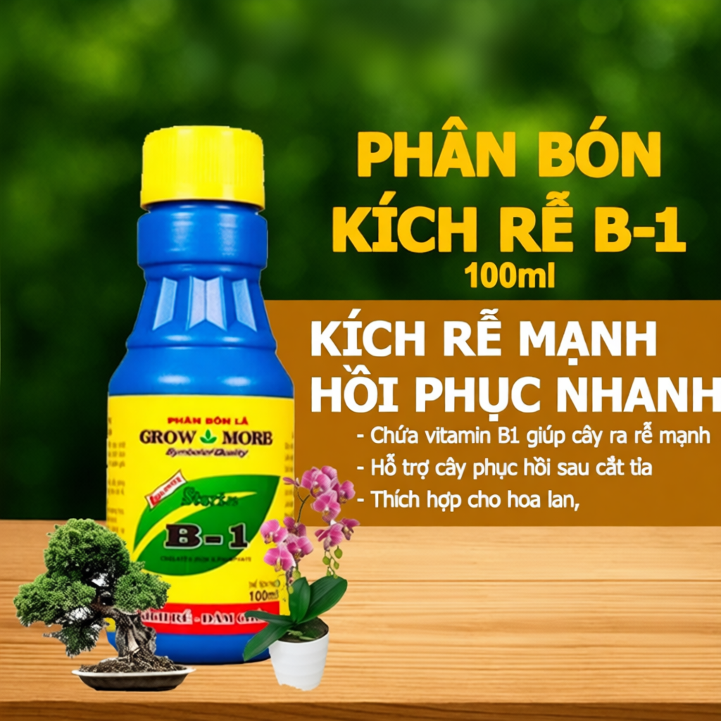 Phân Bón Kích Rễ B1 GreenHome 100ml Phân Bón Kích Rễ B1 GreenHome