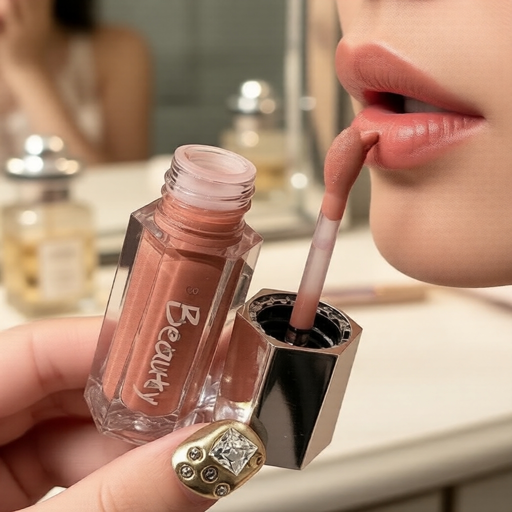 BLACK NANA Galaxy Milk Lip Gloss with Shimmer Sheer 12h Hydration Non-Sticky Vegan Glass Finish Star