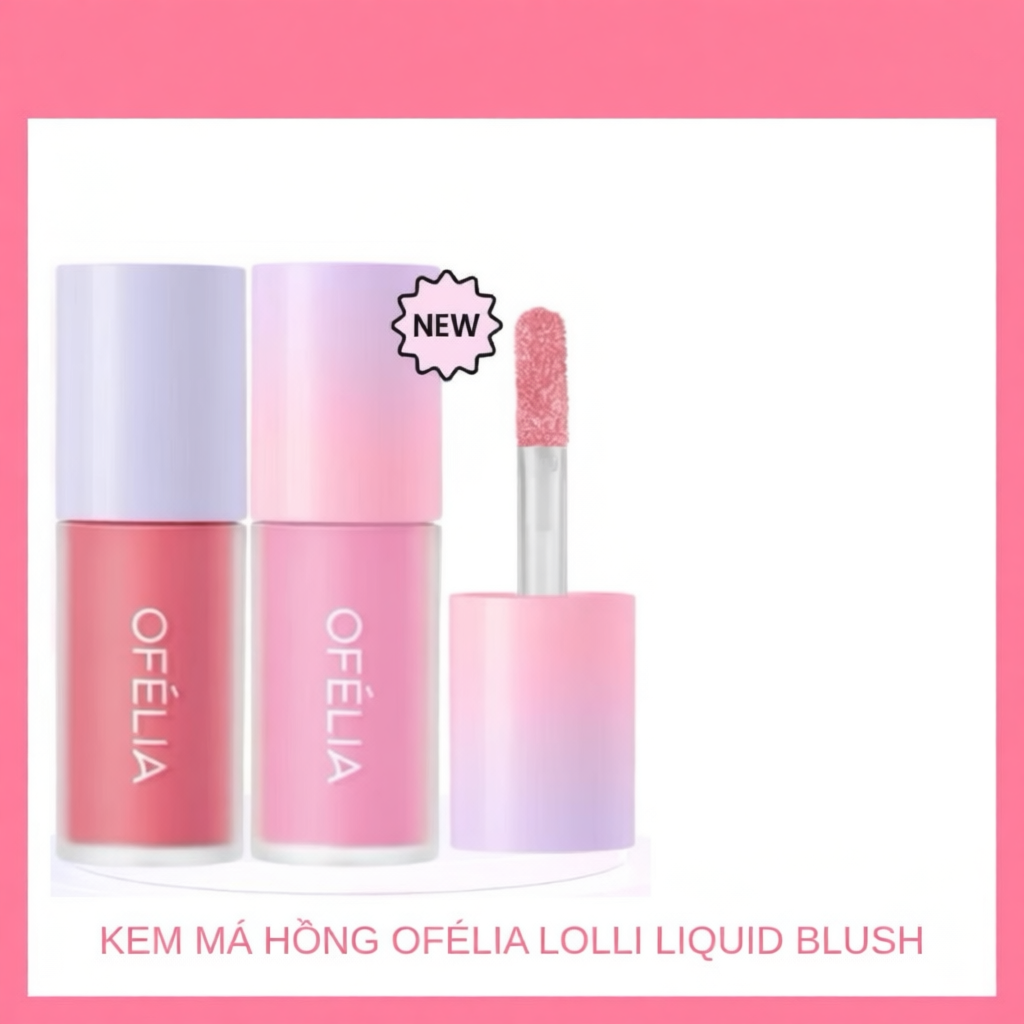 [TẶNG MÚT] KEM MÁ HỒNG OFÉLIA LOLLI LIQUID BLUSH màu xinh Zulia Cosmetics