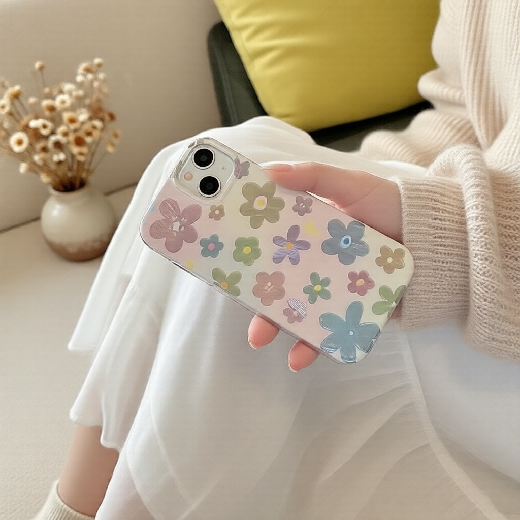 Ốp lưng mềm vẽ lông chim sang trọng cho iPhone 15 Pro Max/XR/7P8P/12 Pro Max/13 Pro Max/14/11/12/14/