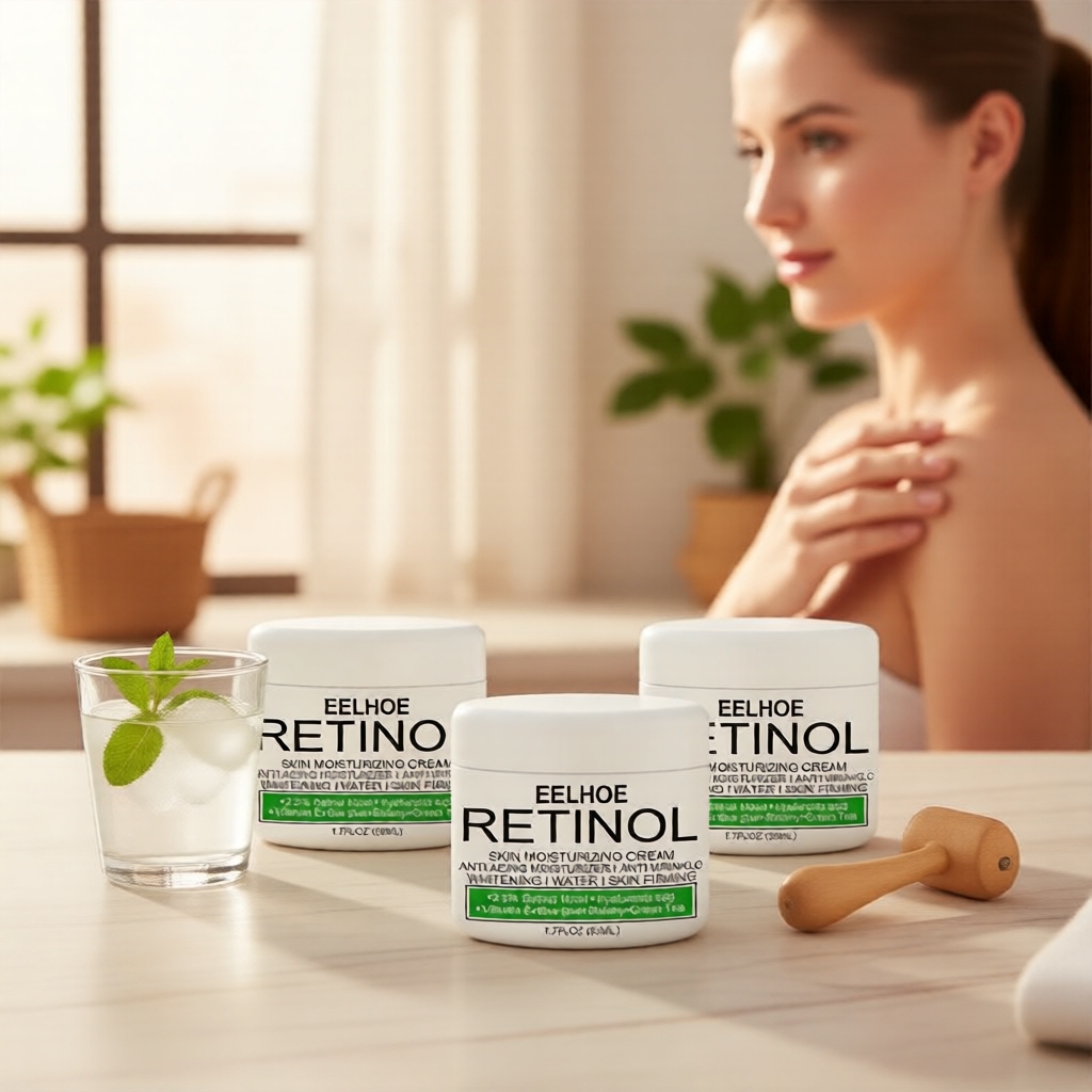 Bộ 3 Serum & Kem Dưỡng Sáng Da Retinol EELHOE cho Mặt & Cơ Thể, Xóa Thâm