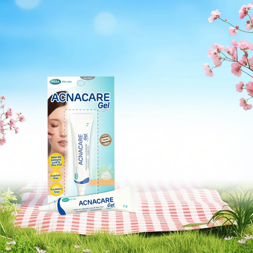 Gel giảm mụn, giảm nhờn, sạch tế bào chết, mềm da - ACNACARE GEL Mega We Care (7g)