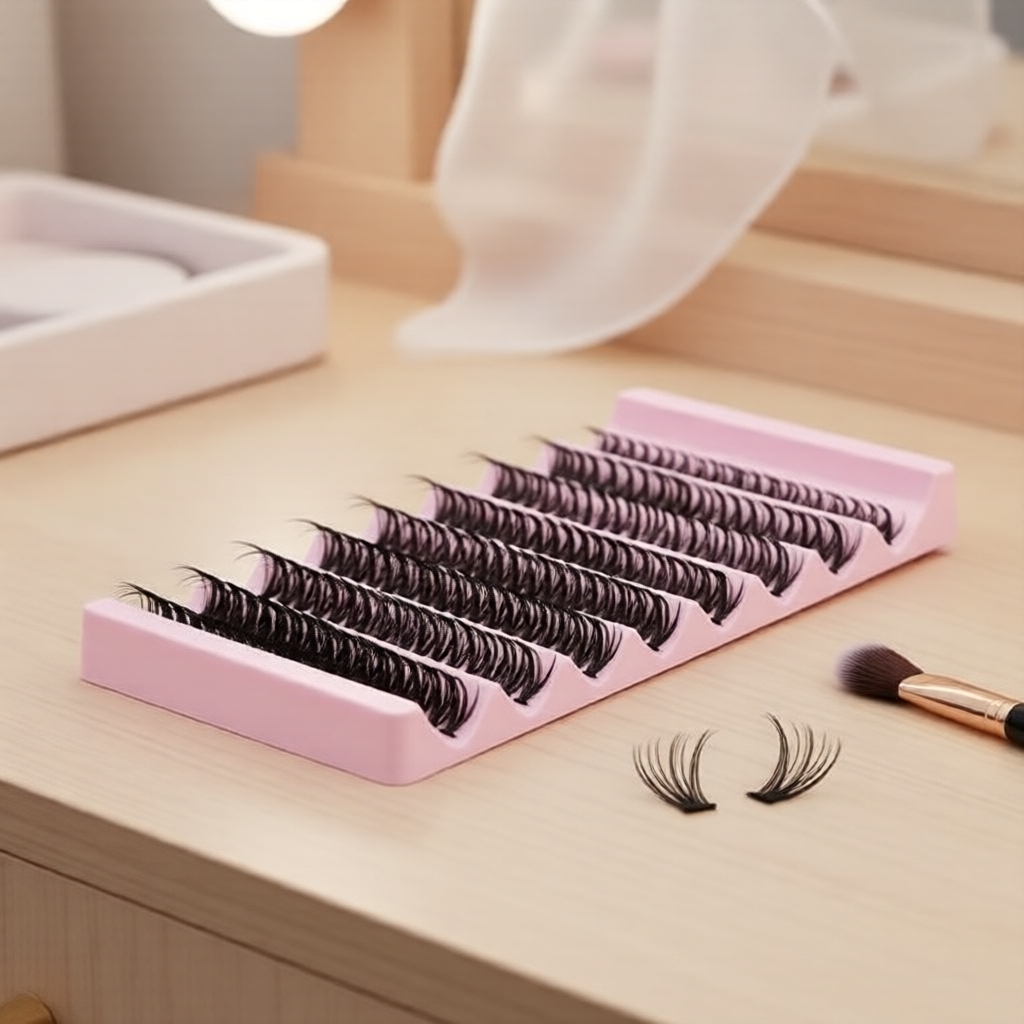 200 cụm mi giả lông chồn đơn, tự nhiên, mỏng, mềm mại, có thể tái sử dụng, dùng cho DIY.