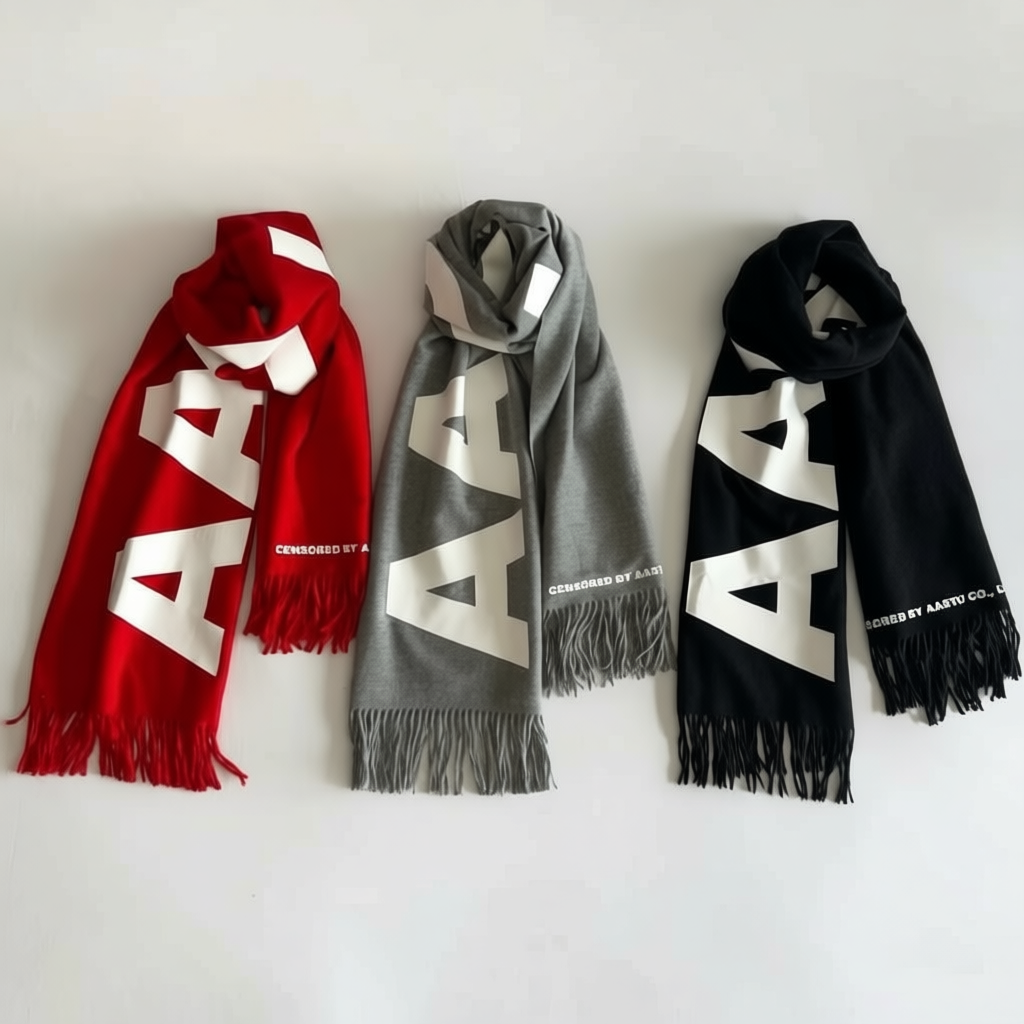 Khăn choàng AASTU vải len nỉ cao cấp, hình in siêu đẹp chuẩn