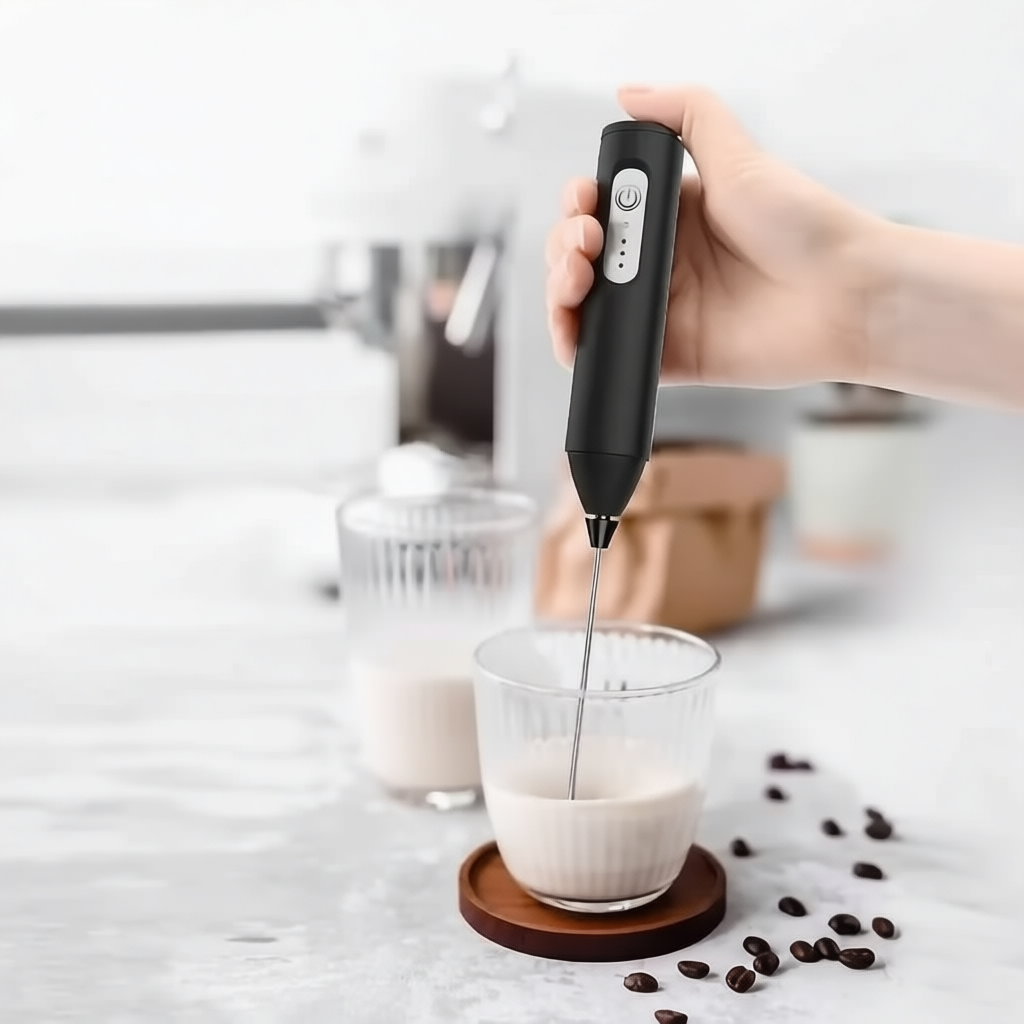 Máy Đánh Trứng Mini Cầm Tay Sạc Pin 3 Cấp Độ