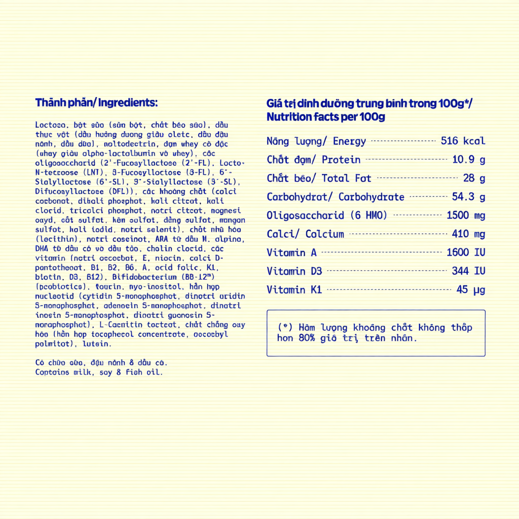 Hộp Sữa bột Vinamilk Optimum Gold 1 - Hộp thiếc 400g