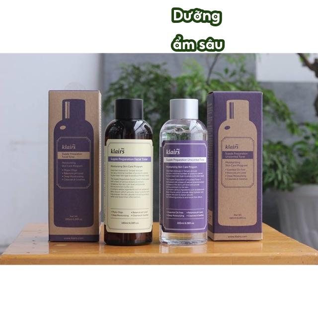 Nước hoa hồng Toner KLAIRS Supple Preparation Unscented / Facial Toner