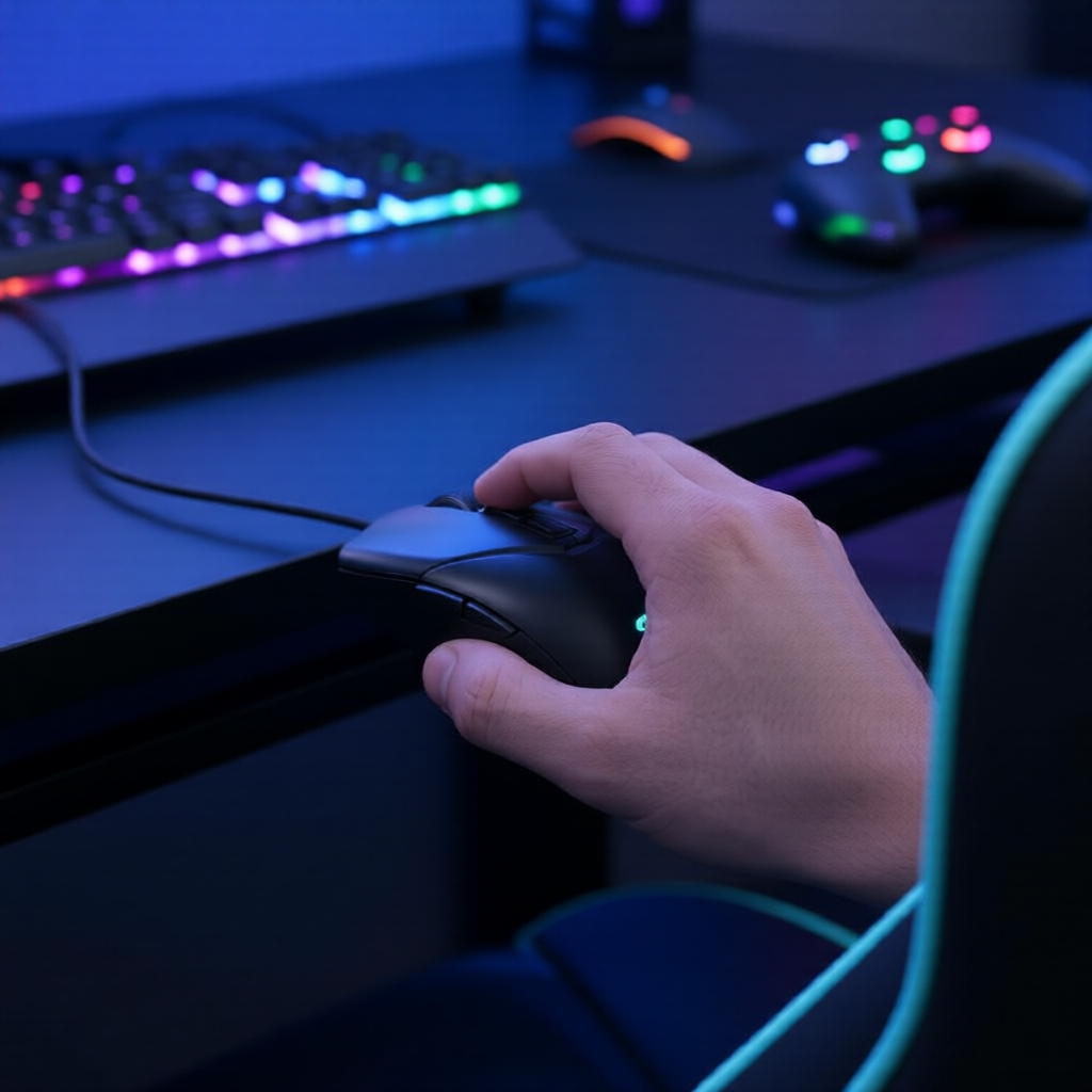 Chuột chơi game có dây RGB 7 nút, DPI 3600, 3 triệu lần nhấp, cáp 1,5m cho PC/Laptop