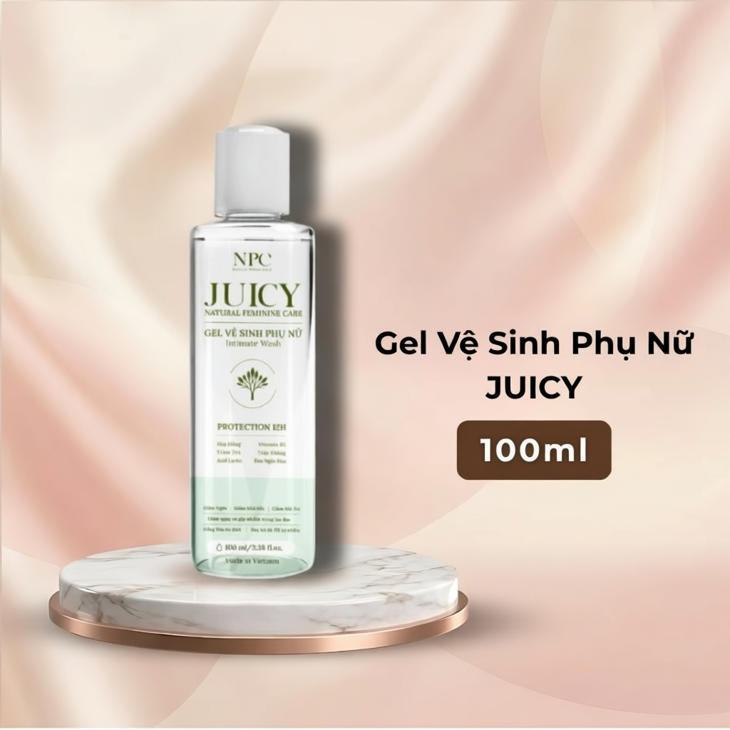 Dung dịch vệ sinh phụ nữ NPC Juicy tinh chất trầu không kháng khuẩn 100ml