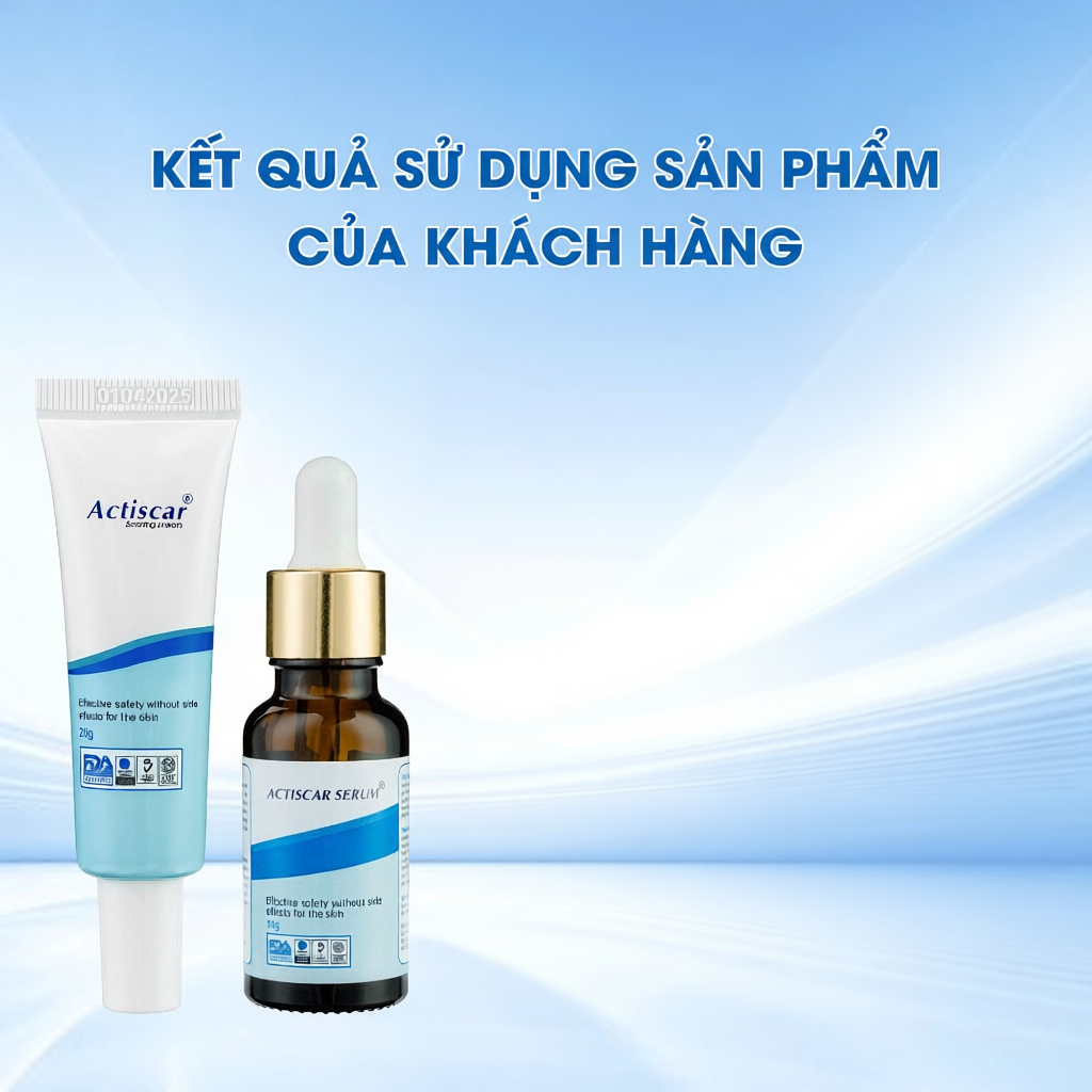 Kem và Serum Hỗ Trợ Mờ Sẹo Actiscar làm mờ sẹo Lồi, Sẹo Lõm, Sẹo Rỗ, Sẹo Thâm Lâu Năm