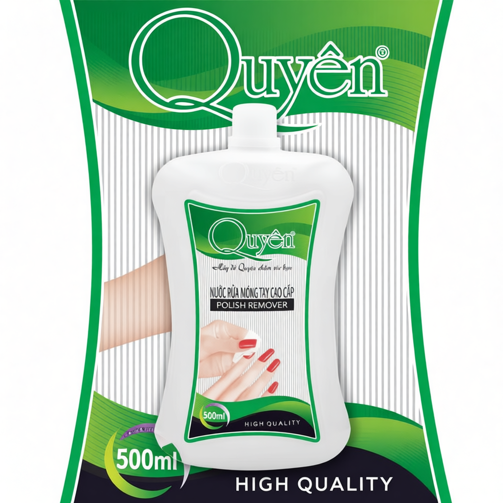 Nước Rửa Móng Tay Quyên Acetone Không Hương Tẩy Sạch Nhanh Chóng