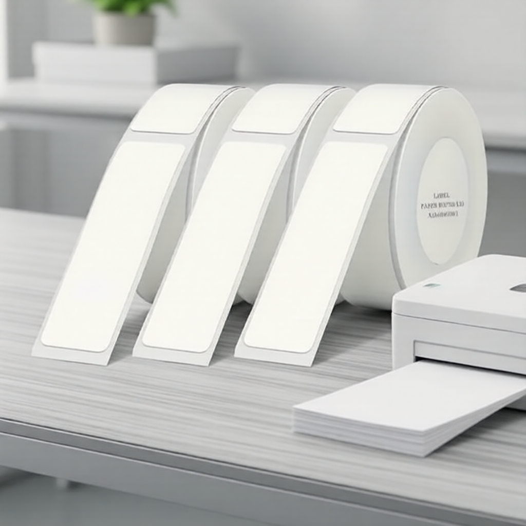 3 cuộn nhãn nhiệt trắng Niimbot D11 D110 chống nước, tự dính