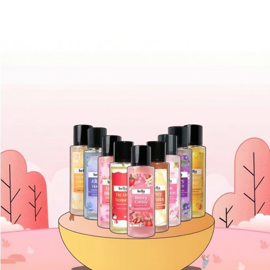 Xịt bodymist hương nước hoa hella beauty chai chiết 10ml