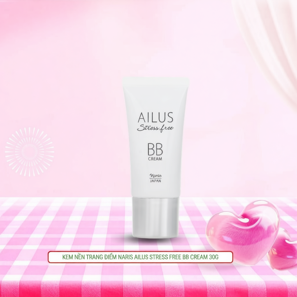 Kem nền trang điểm đa chức năng BB Cream Naris Ailus Stress Free 30g