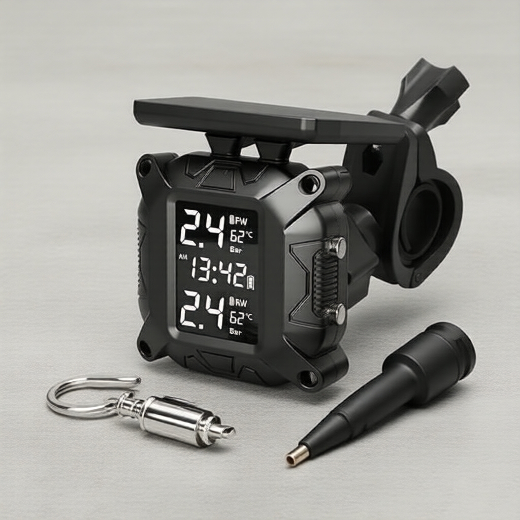 EKLEVA TPMS cho xe máy - Giám sát áp suất lốp thời gian thực cho xe tay ga & xe máy