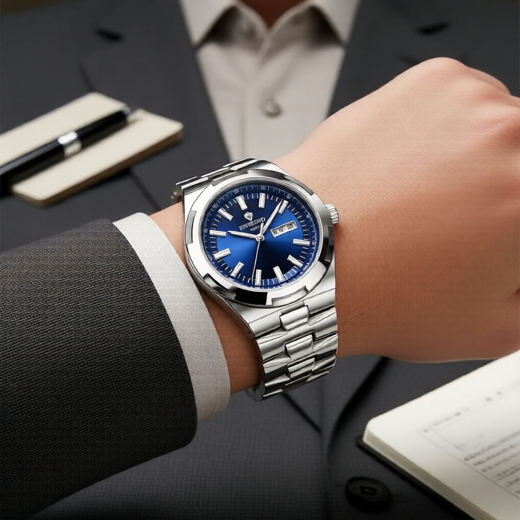 Luminous & Chống nước: Đồng hồ quartz BINBOND nam, phong cách Zongheng với nhiều chức năng