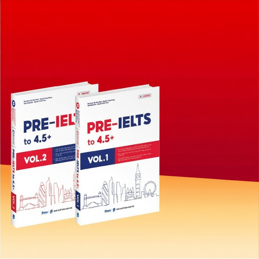 Sách Pre - Ielts to 4.5+ nền tảng để bắt đầu luyện IELTS
