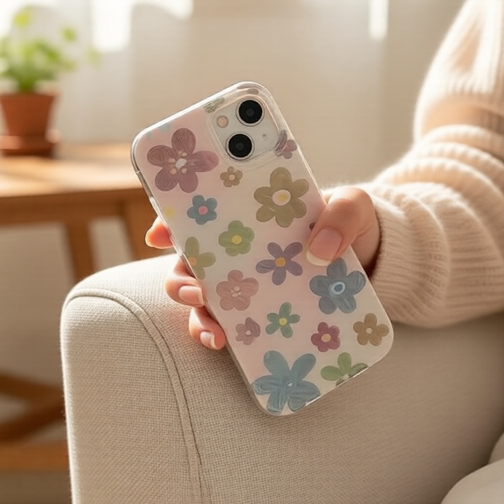 Ốp lưng mềm họa tiết lông vũ dành cho iPhone 15 Pro Max/XR/7P8P/12 Pro Max/13 Pro Max/14/11/12/14/XS