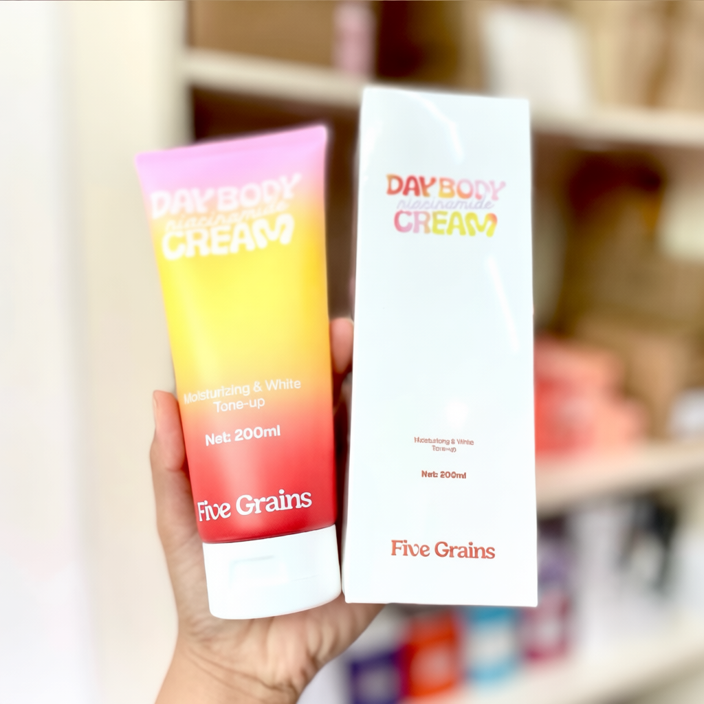 Kem Dưỡng Nâng Tone Body Five Grains Trắng Da 200ml