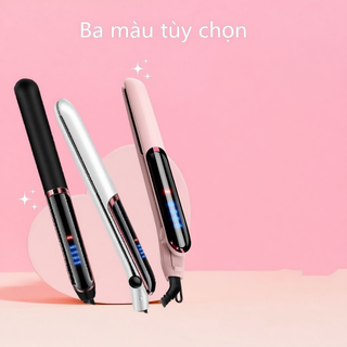 Máy ép duỗi tóc, uốn xoăn tóc Hàn Quốc cao cấp 3 trong 1, chất liệu gốm ngăn ngừa hư tổn tóc