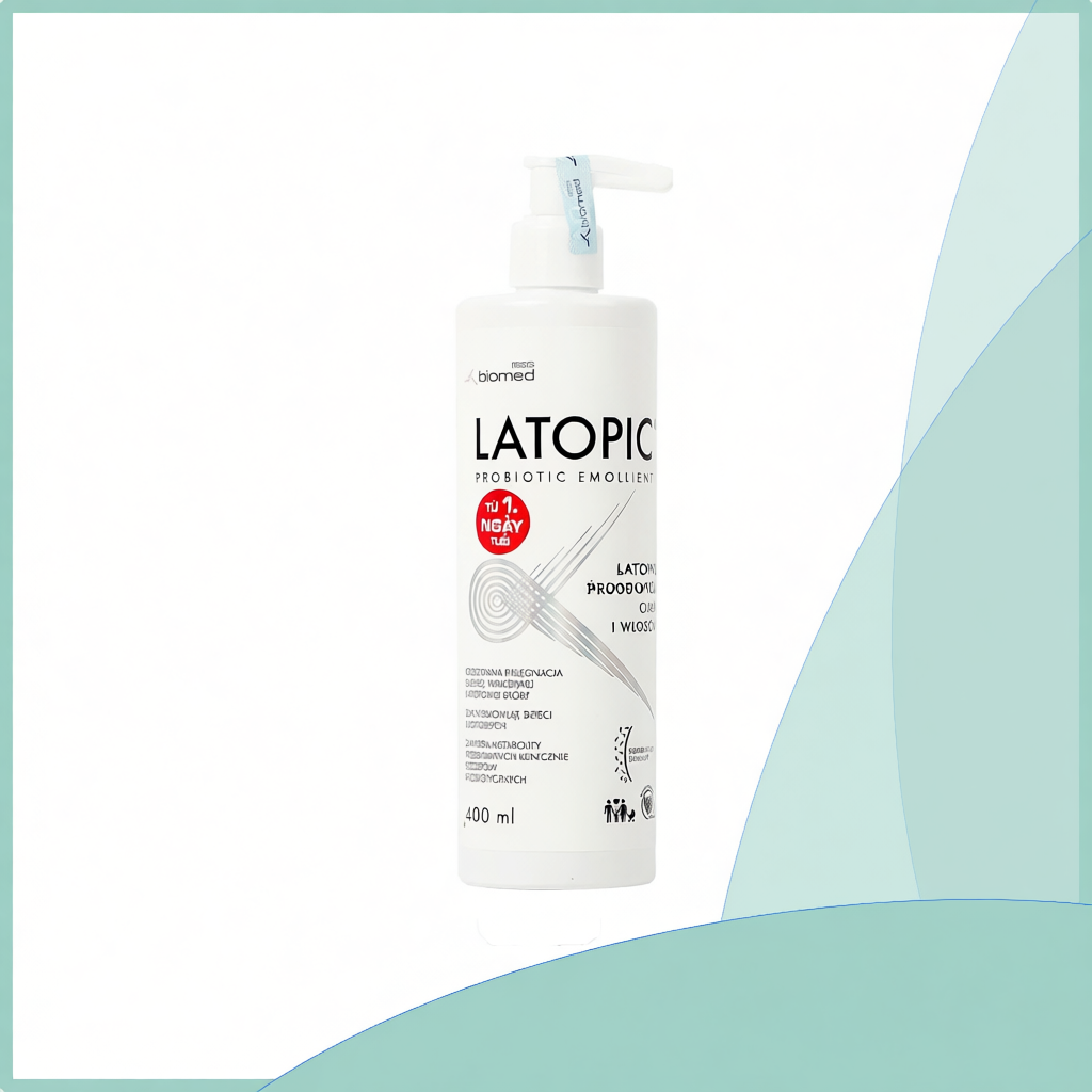 [CHÍNH HÃNG] Latopic Nhũ Tương Tắm dành Cho Da Dị Ứng/ Kích Ứng Body And Hair Wash Gel 400ml