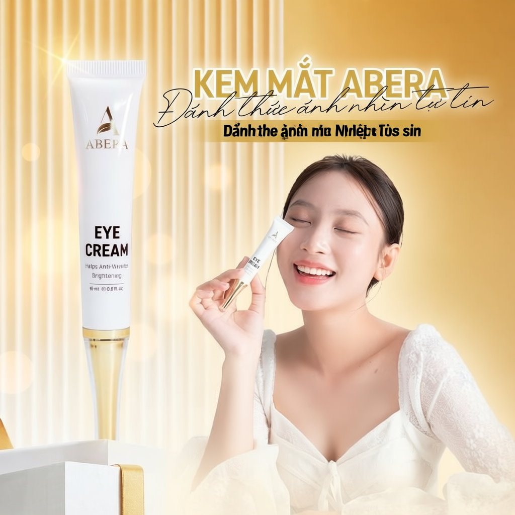 Kem Mắt Abera 15ml - Hỗ Trợ Giảm Thâm và Nếp Nhăn Mắt