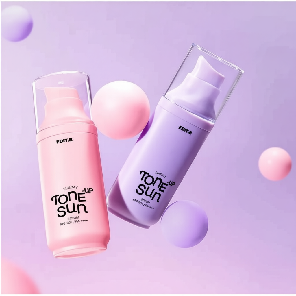[Có bill] Kem Chống Nắng Nâng Tone Edit.B Sunday Tone-Up Sun Serum