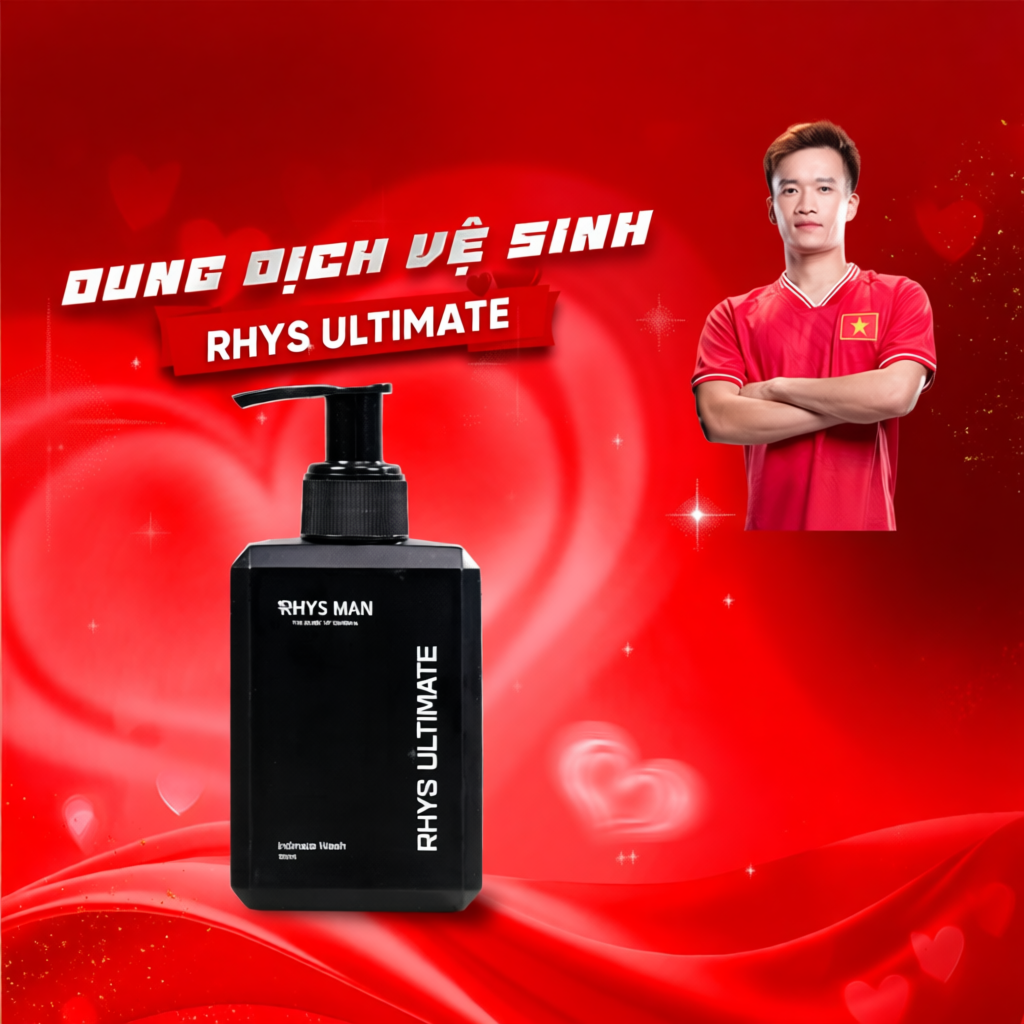 Dung dịch vệ sinh nam RHYS MAN hương bạc hà Rhys Ultimate 120ml