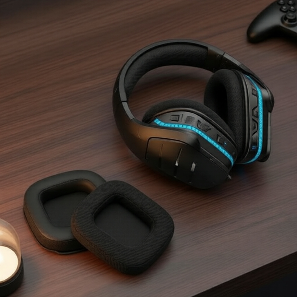 Đệm tai vải lưới cho Logitech G231/G433/G533/G633/G635 - Miếng đệm thay thế Gvoears