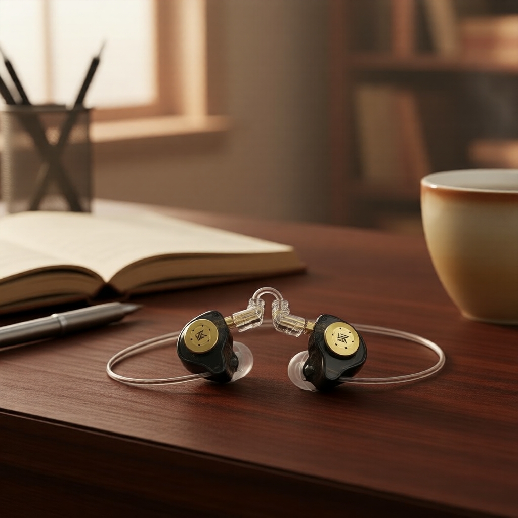 Tai nghe IEM KZ EDX PRO Hifi: 1 trình điều khiển 10mm, âm bass sâu, cáp tháo rời, dùng cho video, nh