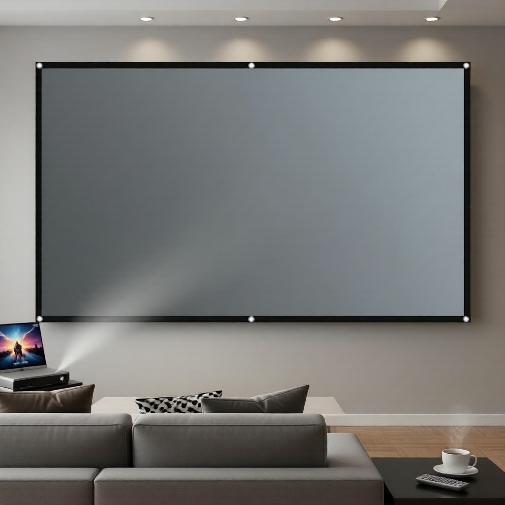 Màn chiếu SALANGE 16:9, 60-130 inch, vải phản quang chống sáng, dành cho YG300/XGIMI/Xiaomi