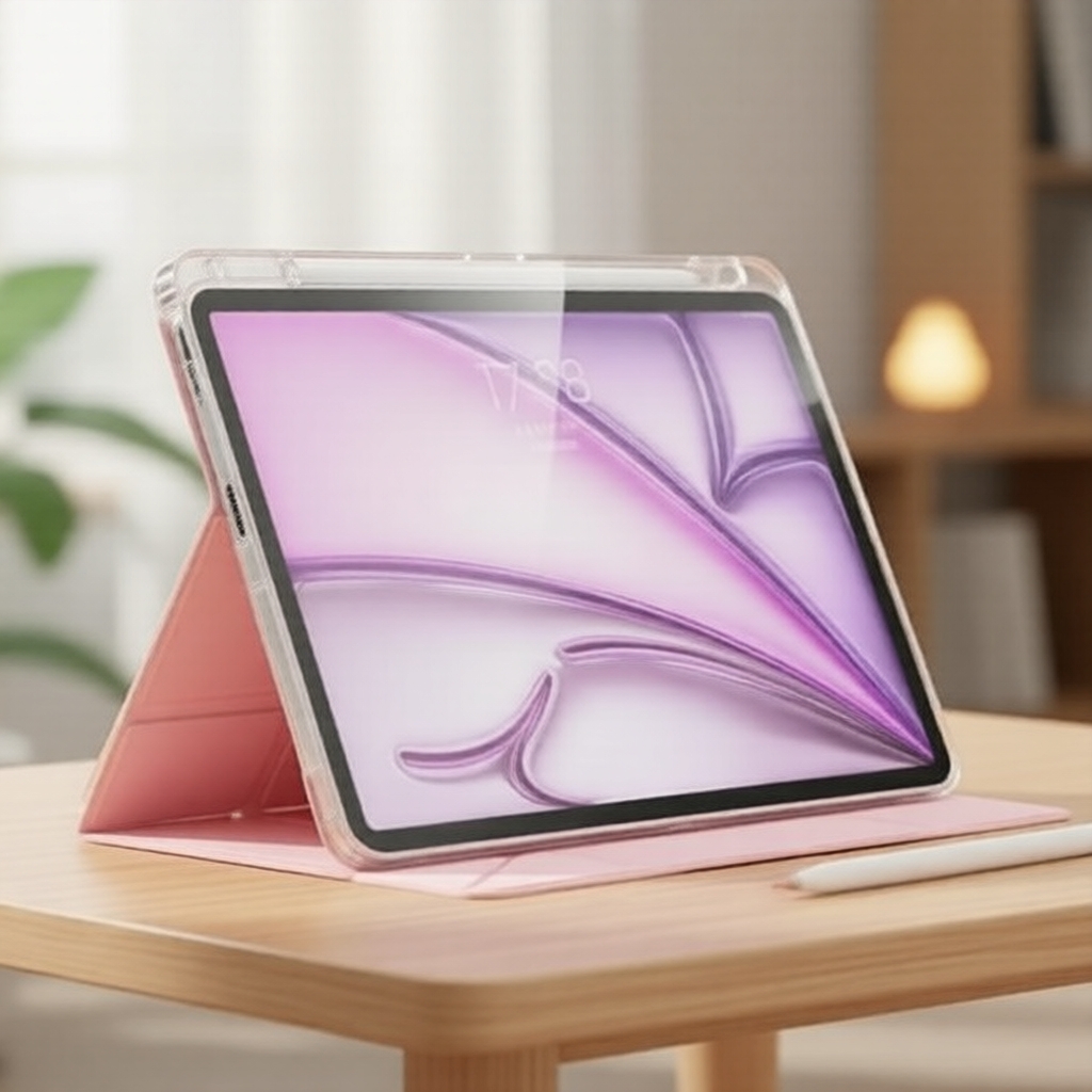 Vỏ bảo vệ iPad 11/Air 7/6/5/Pro/Mini 10.2 inch 2025 có chỗ đựng bút