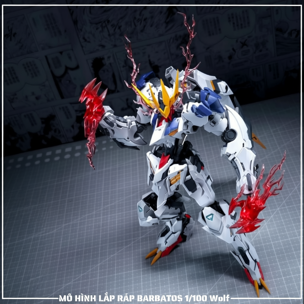 ( Sẵn Hàng ) Mô hình lắp ráp 1/100 Barbatos Lupus Rex Wolf Model