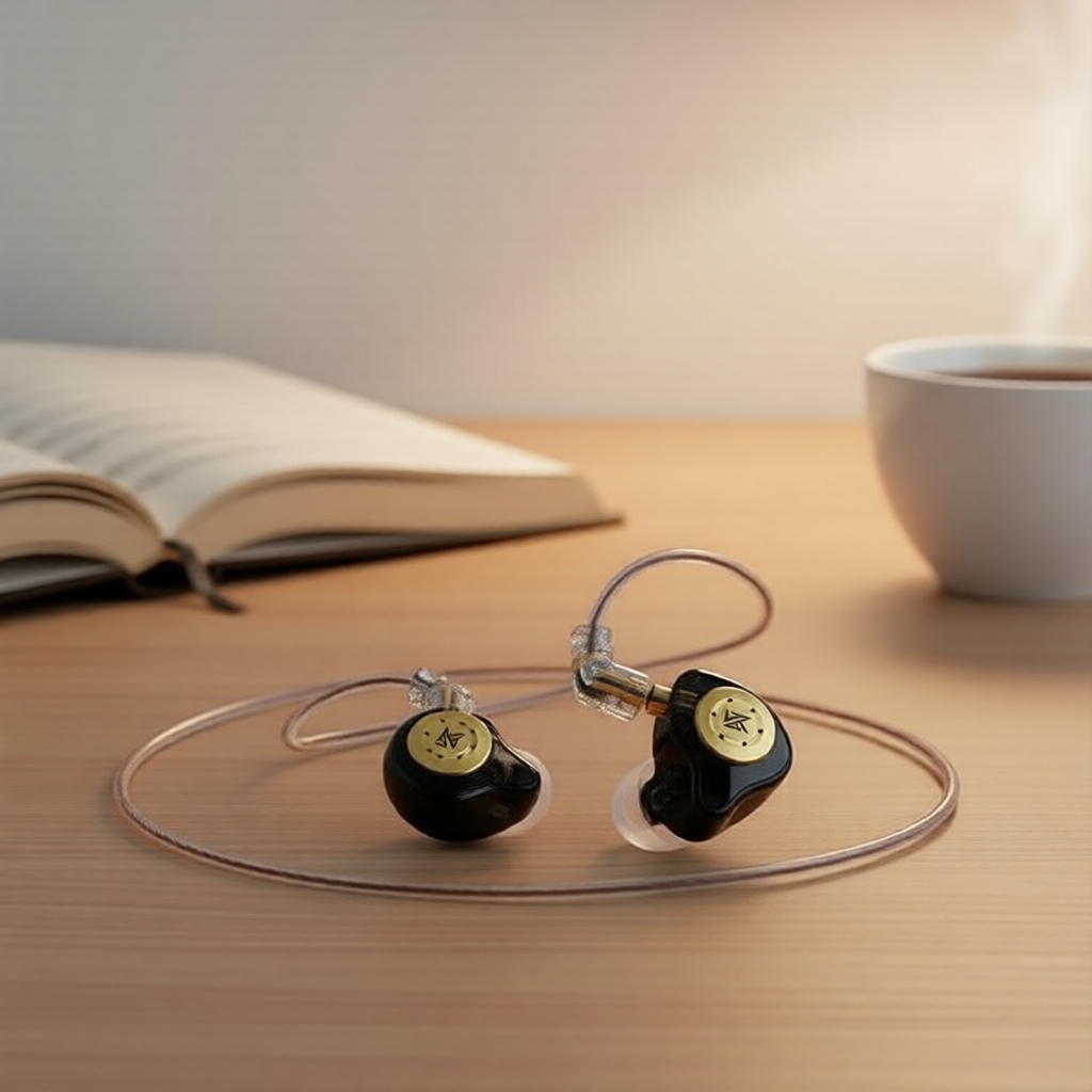 Tai nghe KZ EDX PRO IEM: 1DD HiFi, driver 10mm, cáp tháo rời, phù hợp chơi game, nghe nhạc, nhà thờ