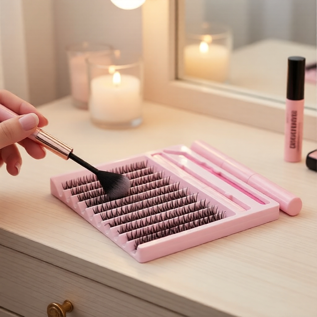 Gói Mi Cụm Mink Look - 200 cụm mi 30D Volume cho nối mi DIY