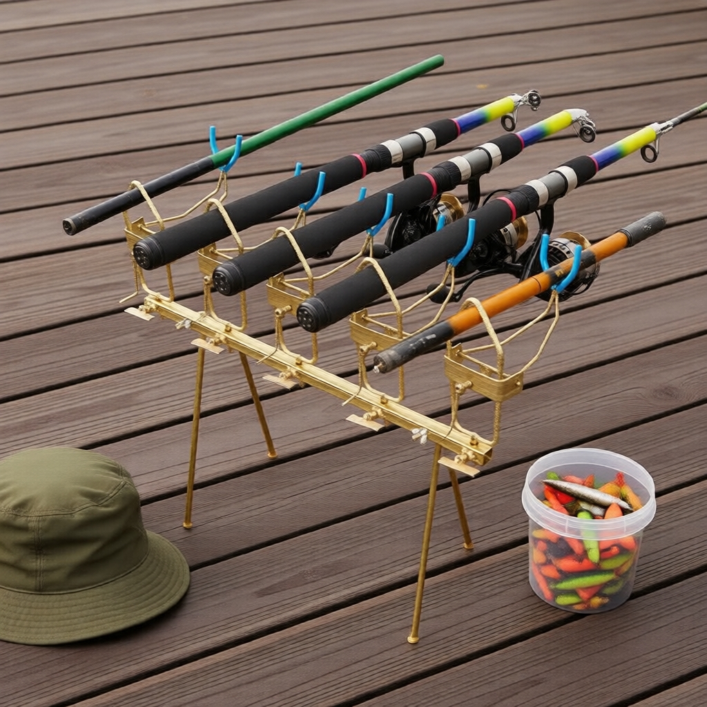 Giá đỡ cần câu 5 khúc – Giá đỡ đa năng cho cần câu cá rô phi, cá pacu, cá pirapitinga