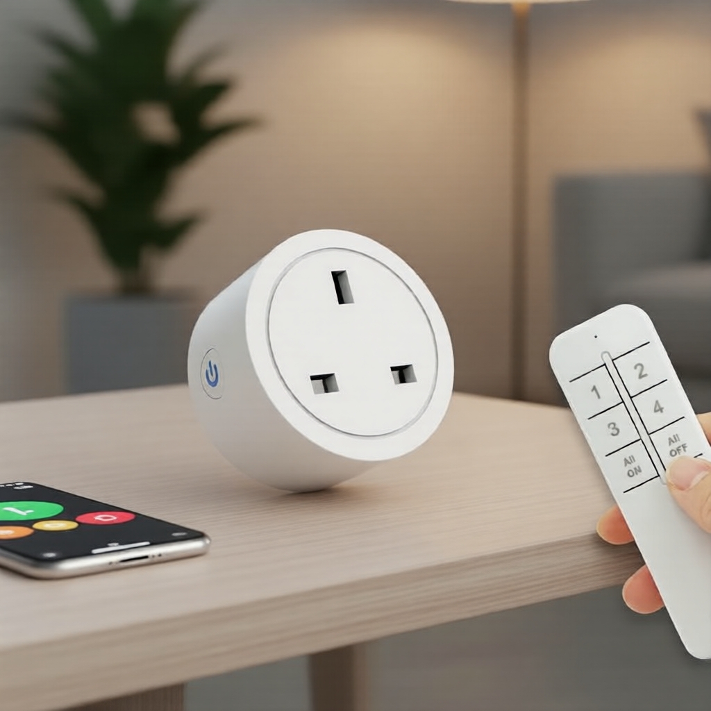 Phích cắm thông minh UK EWELINK, điều khiển từ xa không dây RF 2.4G, Bluetooth 1 bộ