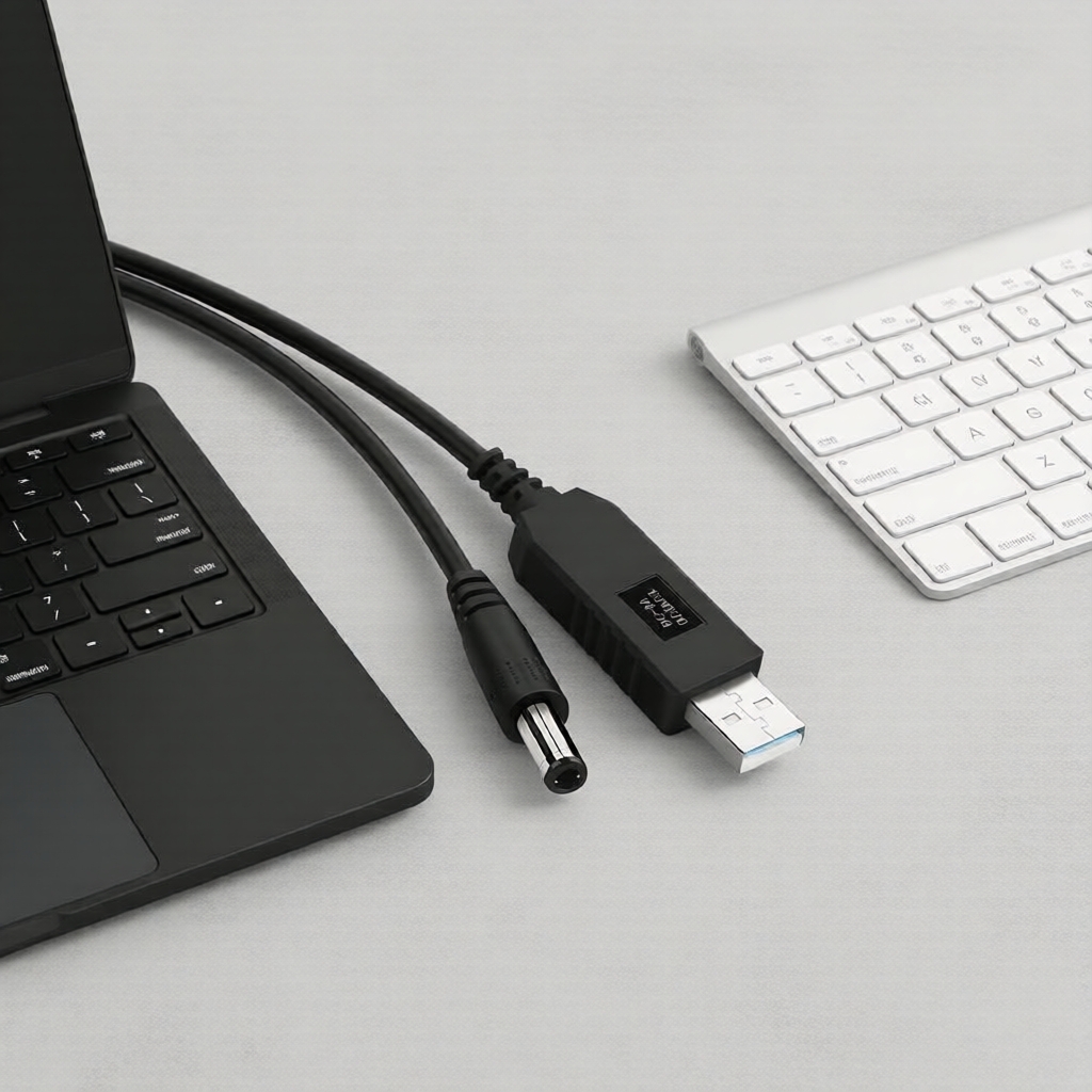 Cáp chuyển đổi USB sang 5V/12V dùng để cấp nguồn cho bộ định tuyến và modem – Adapter dự phòng di độ