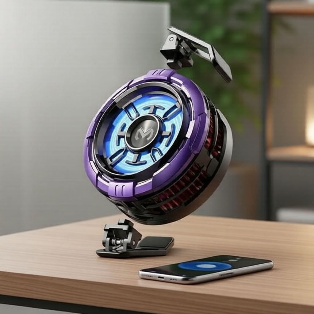 Quạt tản nhiệt bán dẫn CX08 PRO 9V2A có kẹp nam châm cho điện thoại