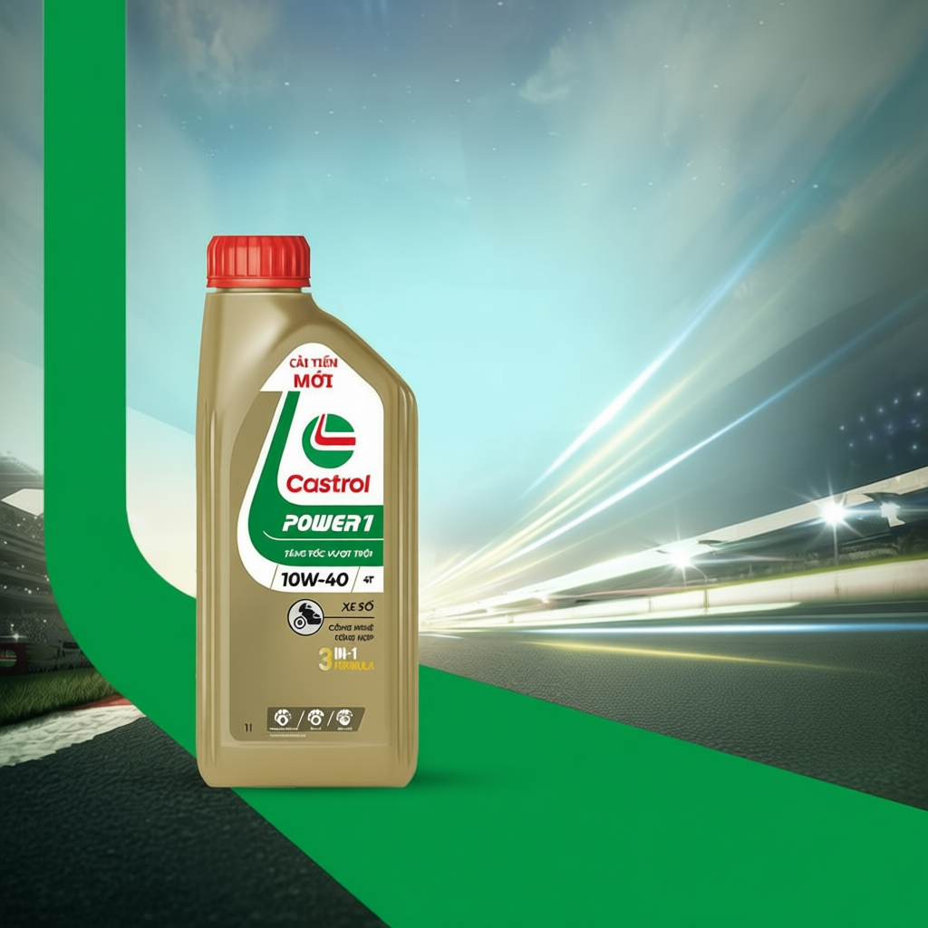 Dầu nhớt xe số Castrol POWER1 4T 10W-40 (1L)