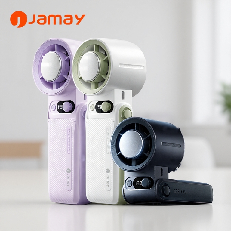 Jamay F5pro Quạt mini có sẵn trong 30 giờ di động có thể sạc gió mạnh 199 tốc độ turbo phản lực hệ thống làm mát gập135°