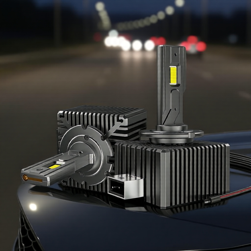 2 CÁI 30000LM D1S D3S Đèn pha 35W D2S D2R D4S D4R D5S D8S Canbus LED Ô tô LED Bóng đèn 6000K Cắm và 