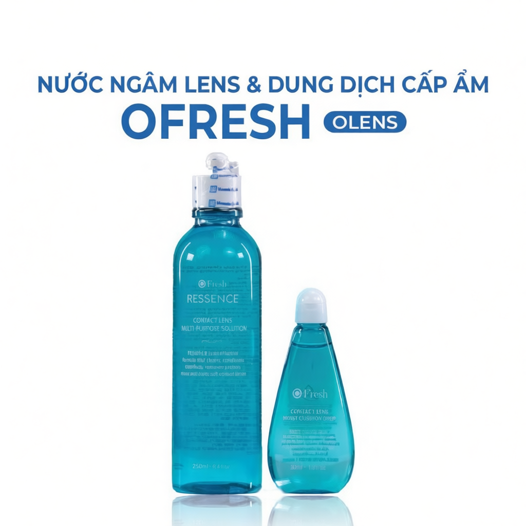 Ngâm lens và cấp ẩm LENS XOẮN dung dịch chăm sóc mắt áp tròng chính hãng OLENS OFRESH