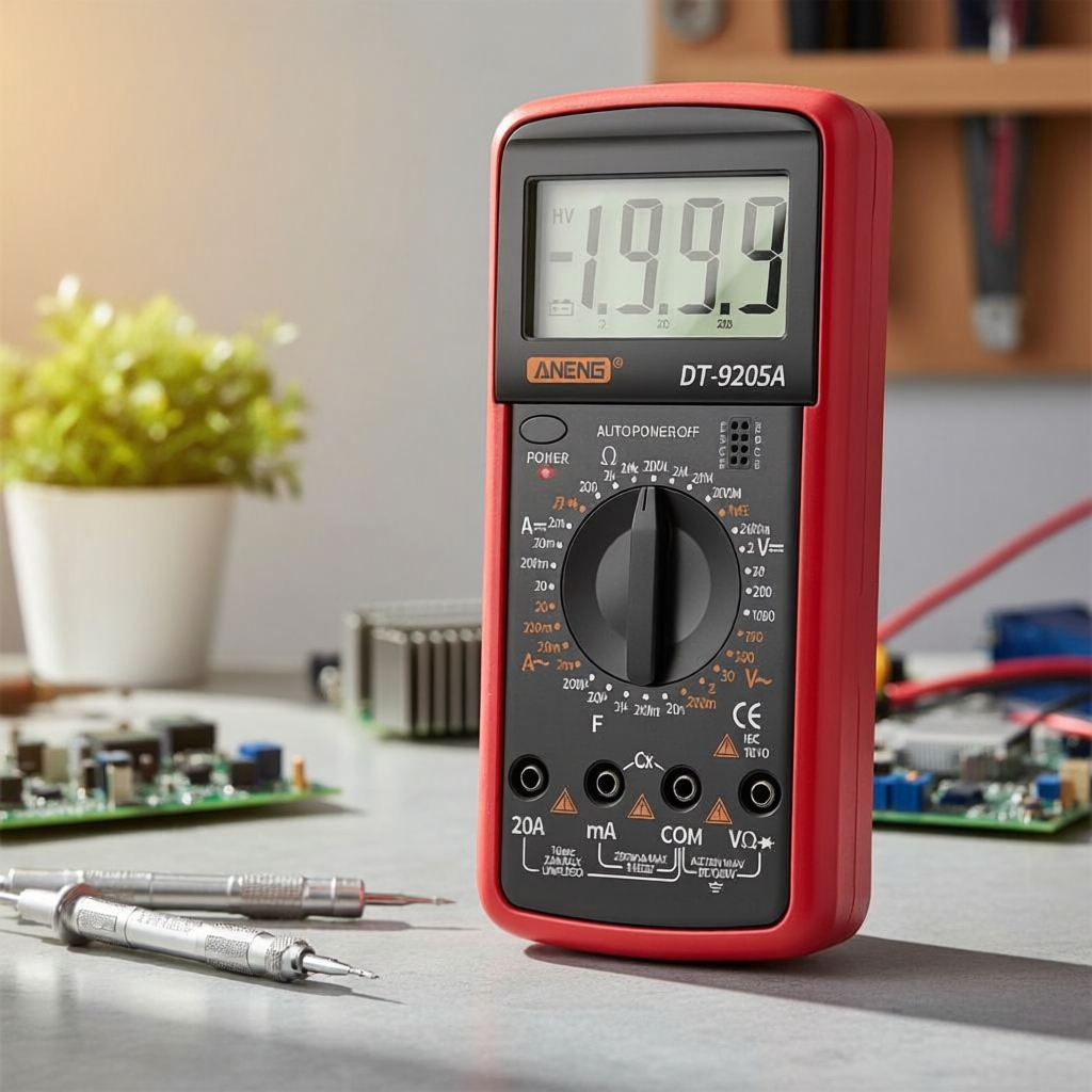 ANENG DT9205A Đồng Hồ Vạn Năng Kỹ Thuật Số với Kiểm Tra Transistor AC/DC, Dải Tự Động, Có Khả Năng N
