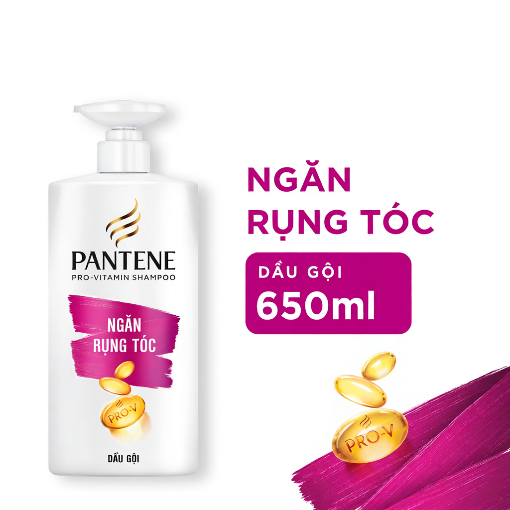 [YÊU TÓC NÀNG] Combo Dầu Gội PANTENE Chai 650ML + Dầu Xả PANTENE Siêu Dưỡng Ngăn Rụng Tóc Chai 150ML