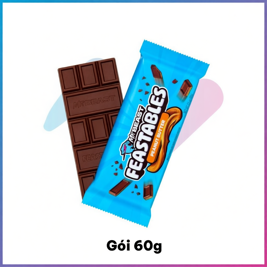 Socola Feastables MrBeast (Thanh 60g)